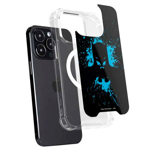 DC Comics Batman Blue Splash character shape iPhone 16 Pro MagSafe Case